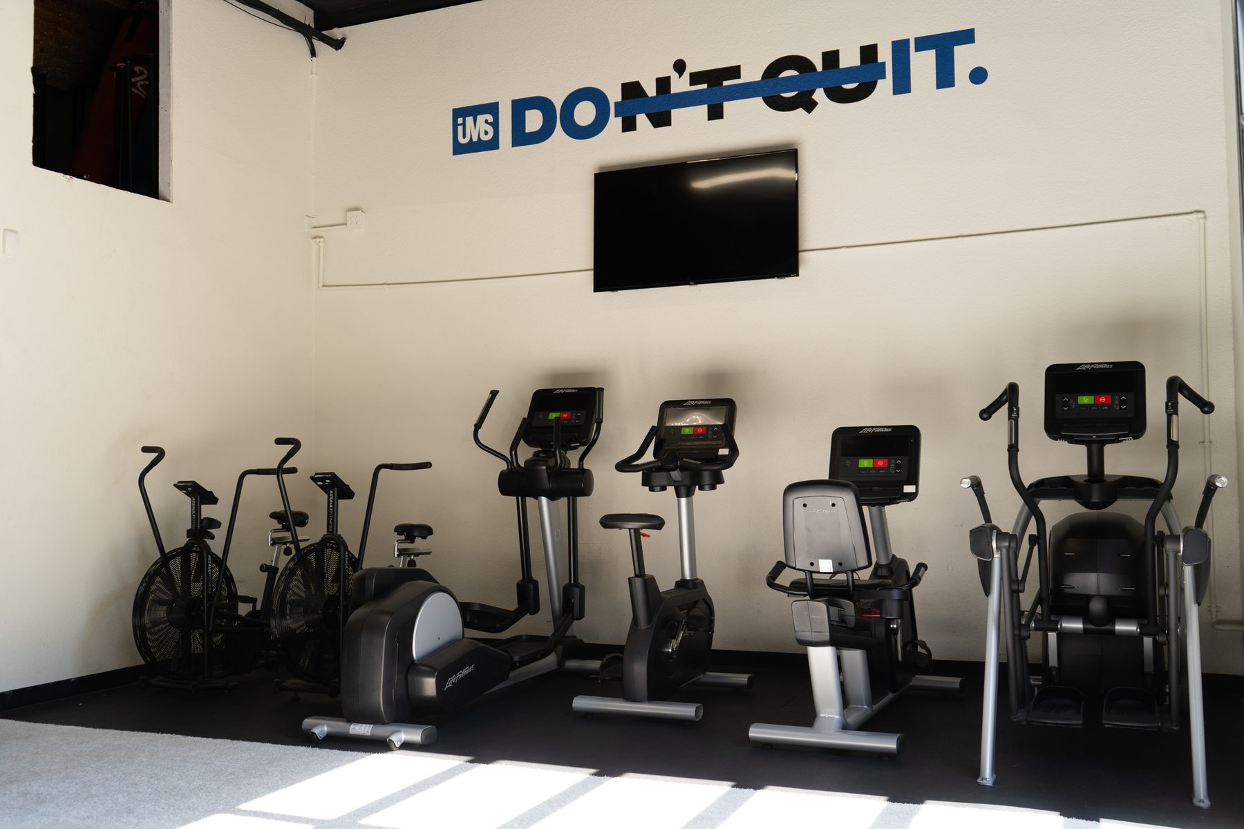 The cardio zone within the IMS studio